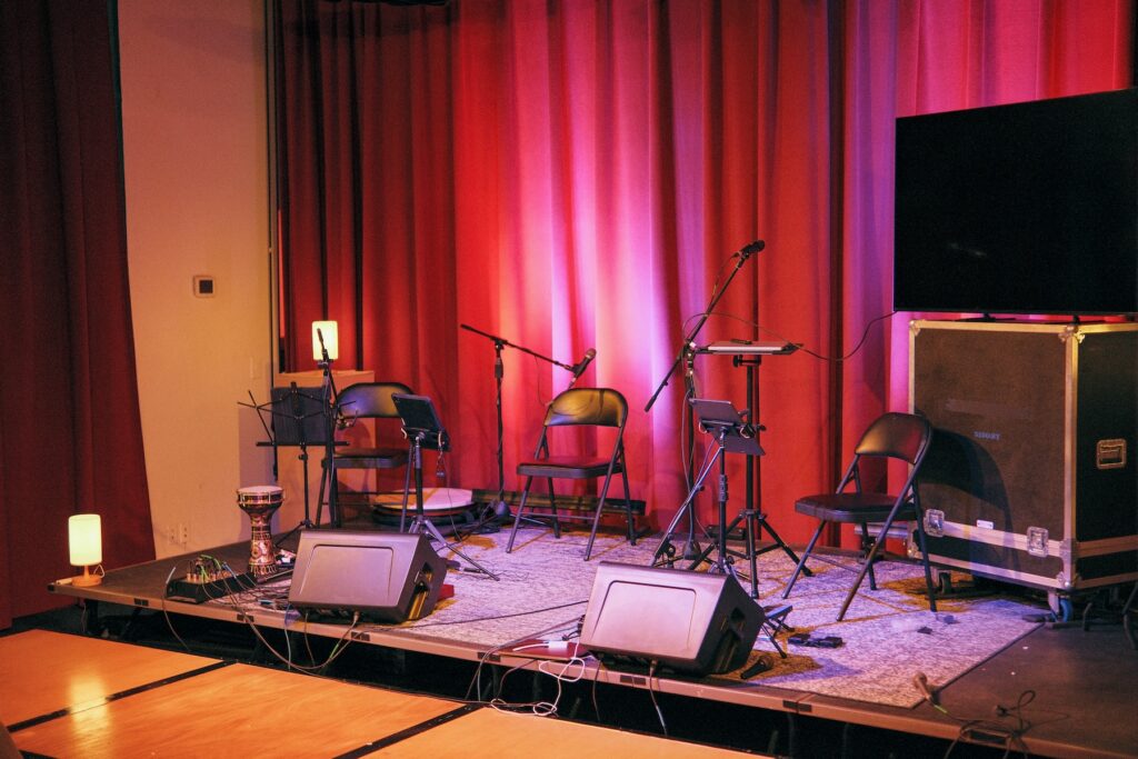 Stage set up at YesWay