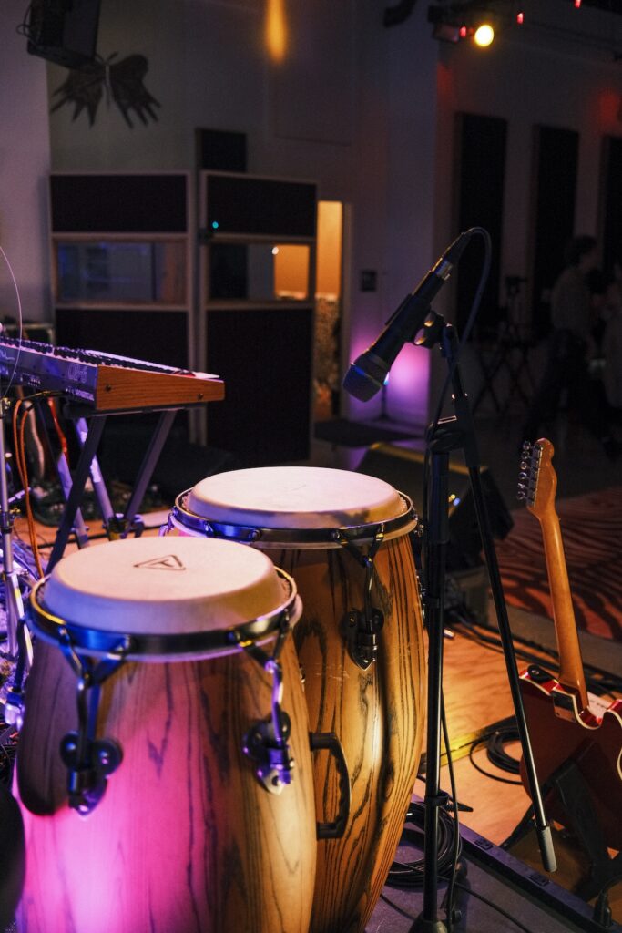 Instruments on stage at YesWay