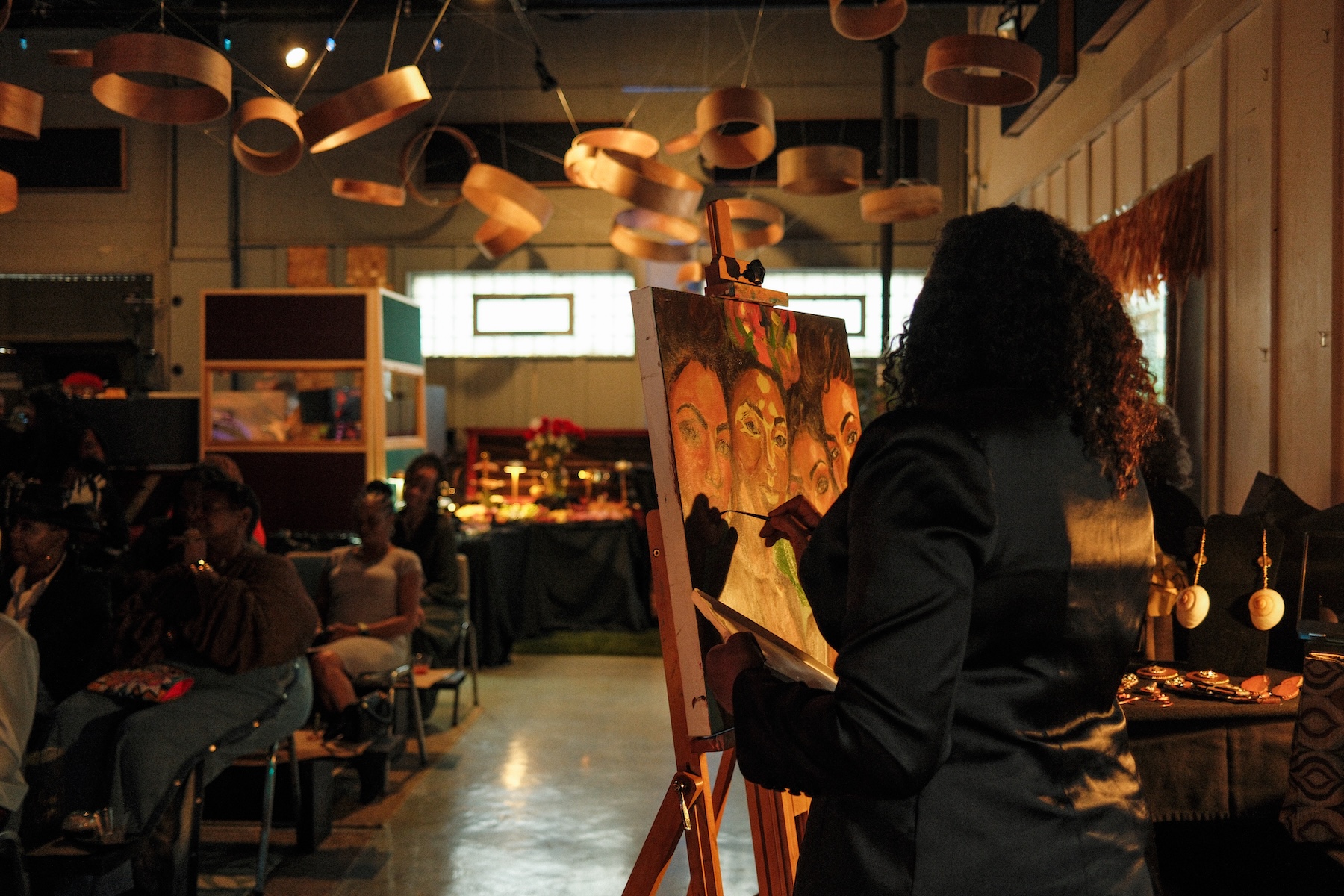 Person painting at YesWay 