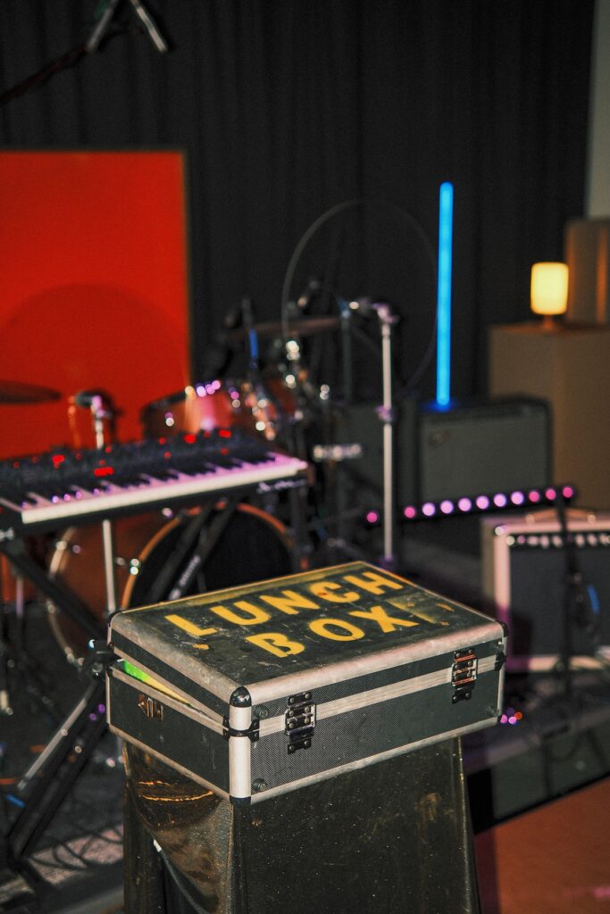 Equipment on stage 