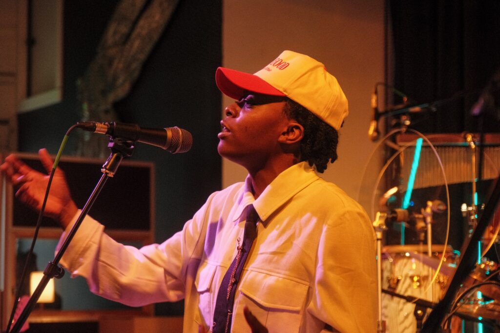Person singing 
