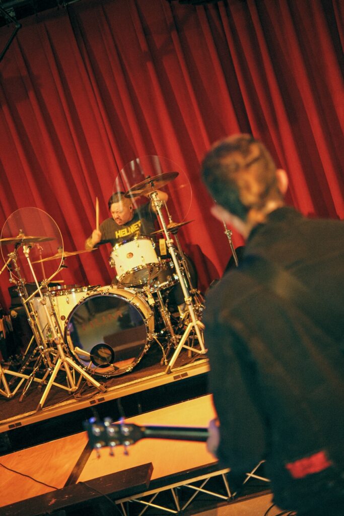 People performing and playing instruments 